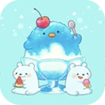 penguin shaved ice theme android application logo